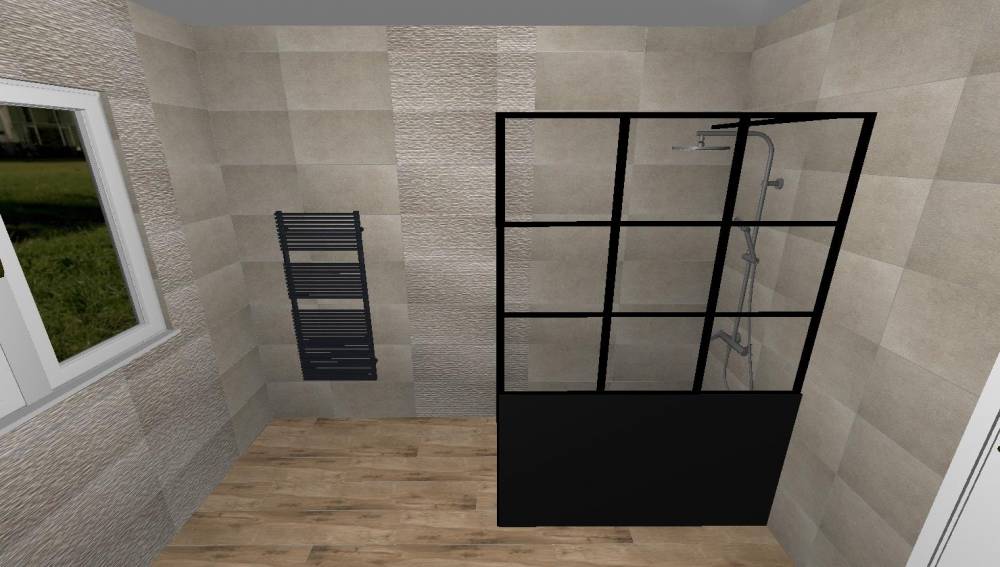 Plan salle de bains 3d